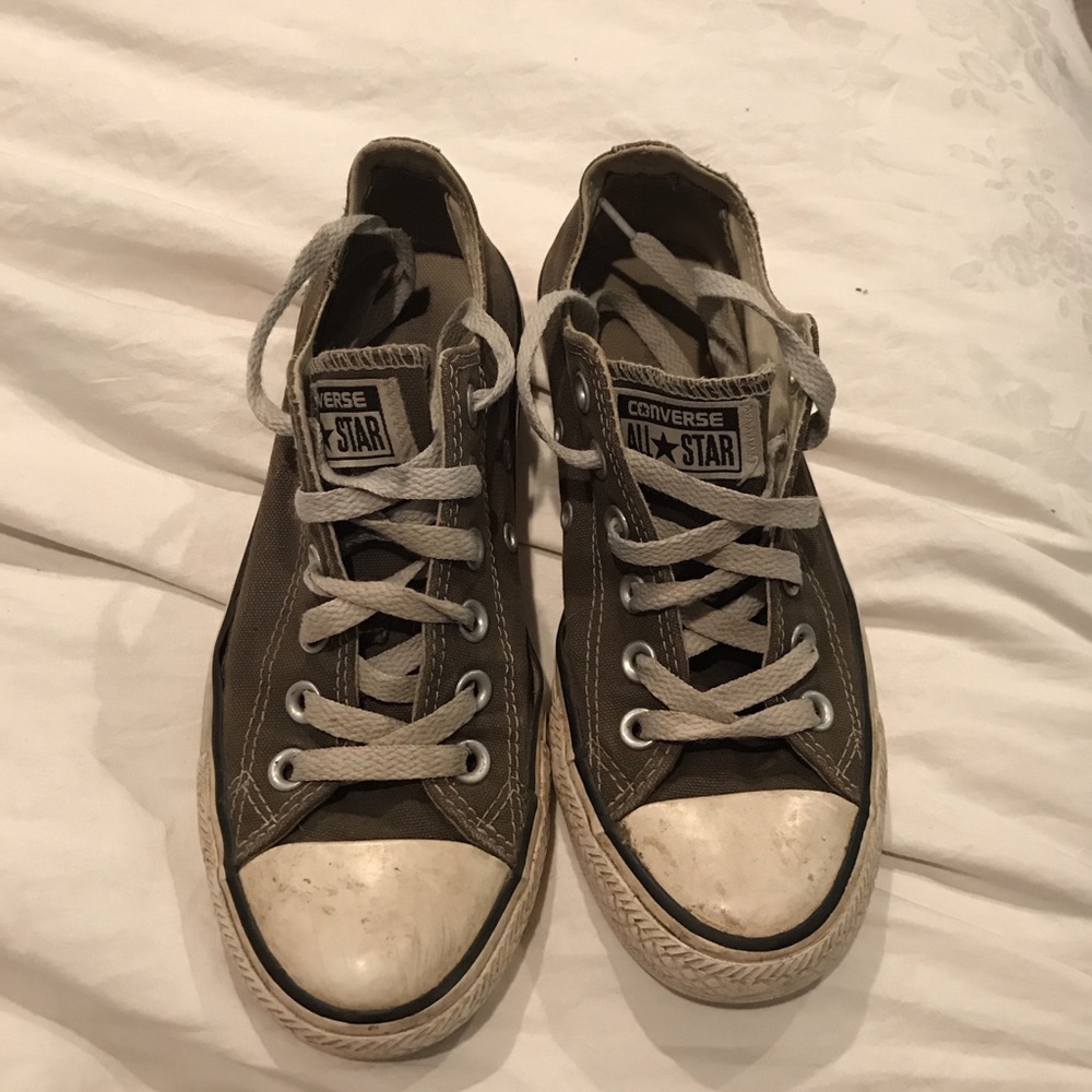 Olive green converse